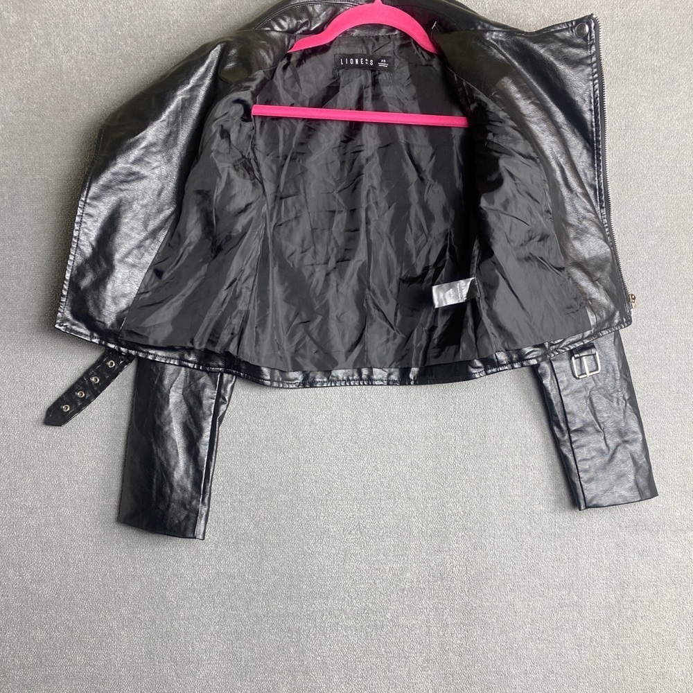 Lioness faux leather moto jacket size XS - Picture 8 of 10